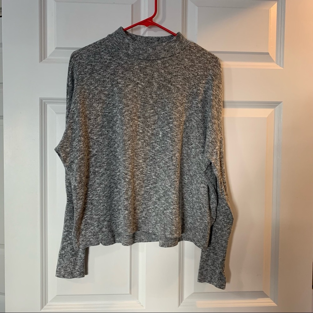 H&M Gray Mockneck Sweater